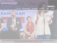Tablet Screenshot of mahmouddarwish.ps